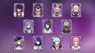 Electro Characters (Image via Genshin Impact)
